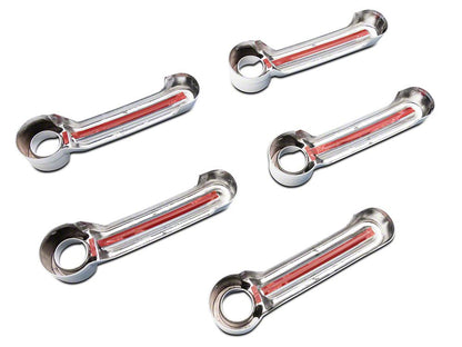 RedRock Door Handle Covers; Chrome (07-18 Jeep Wrangler JK 4-Door)