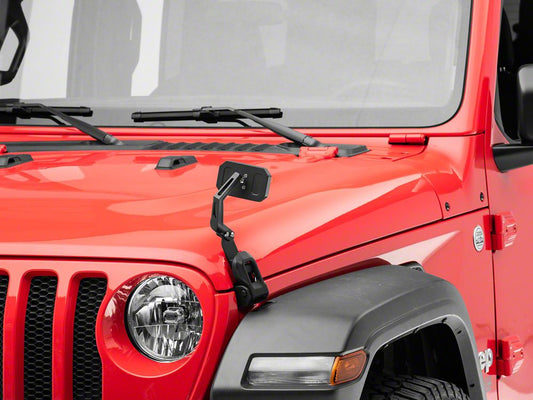 RedRock Hood Mounted Mirror Kit (18-25 Jeep Wrangler JL)
