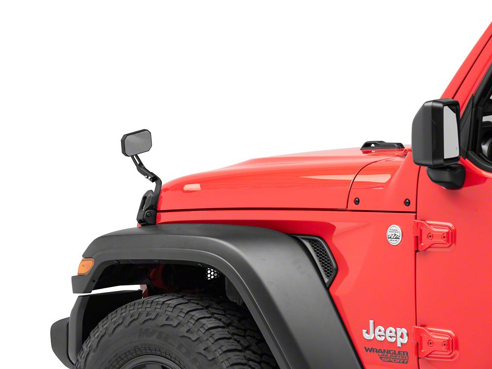 RedRock Hood Mounted Mirror Kit (18-25 Jeep Wrangler JL)