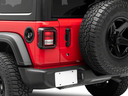 RedRock Door Handle Inserts; Red (18-25 Jeep Wrangler JL 4-Door)