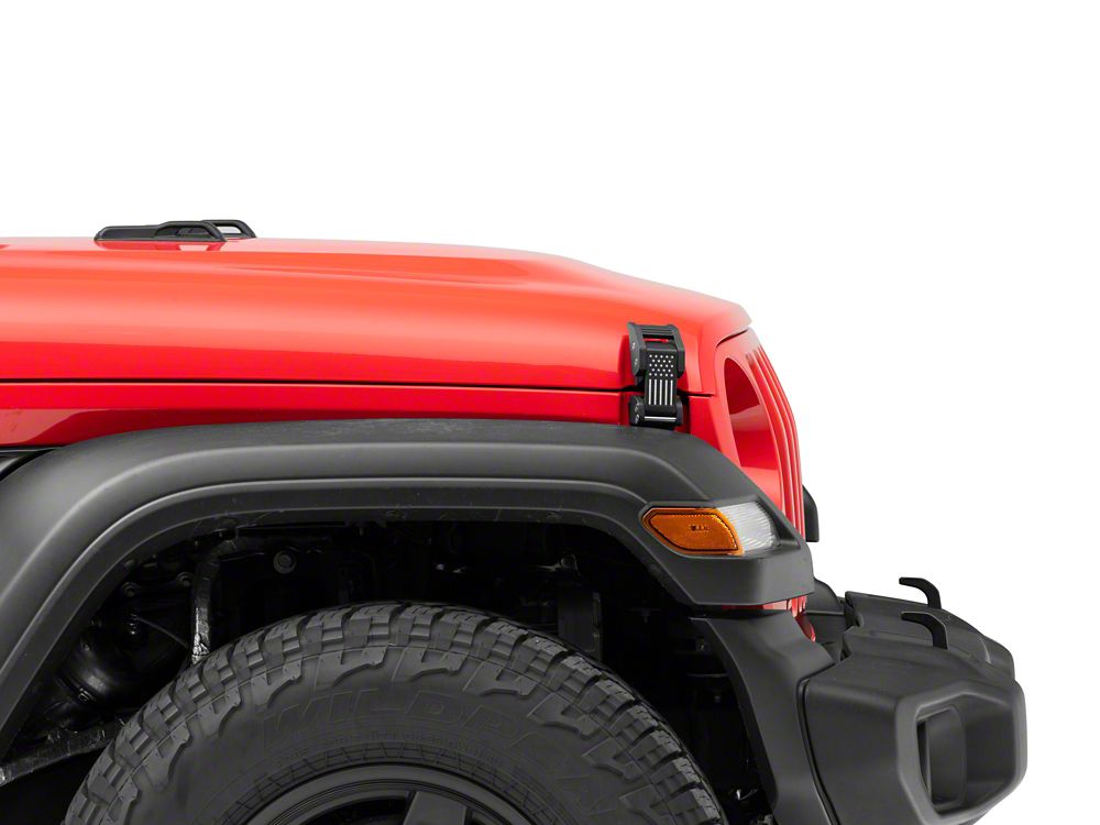 RedRock Old Glory Billet Hood Catch Kit (07-25 Jeep Wrangler JK & JL)