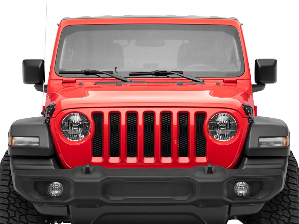RedRock Old Glory Billet Hood Catch Kit (07-25 Jeep Wrangler JK & JL)