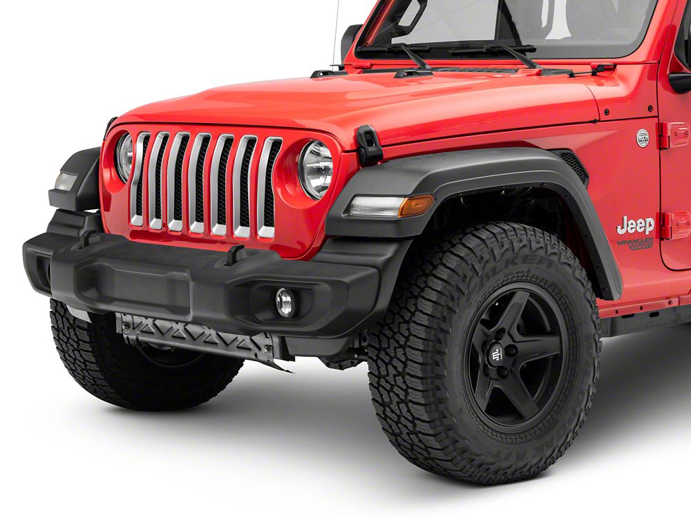 RedRock Grille Inserts; Silver (18-23 Jeep Wrangler JL w/o TrailCam)
