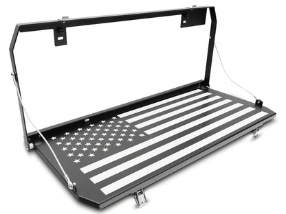 RedRock Tailgate Storage Rack; Stars and Stripes (18-22 Jeep Wrangler JL)