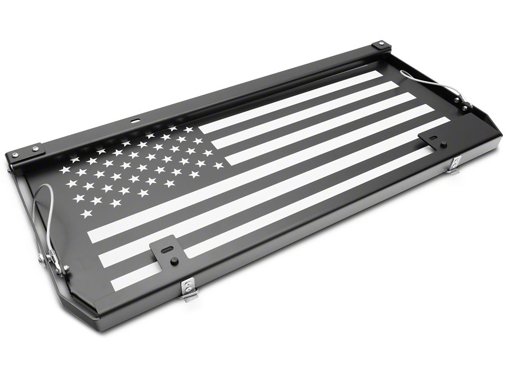 RedRock Tailgate Storage Rack; Stars and Stripes (18-22 Jeep Wrangler JL)