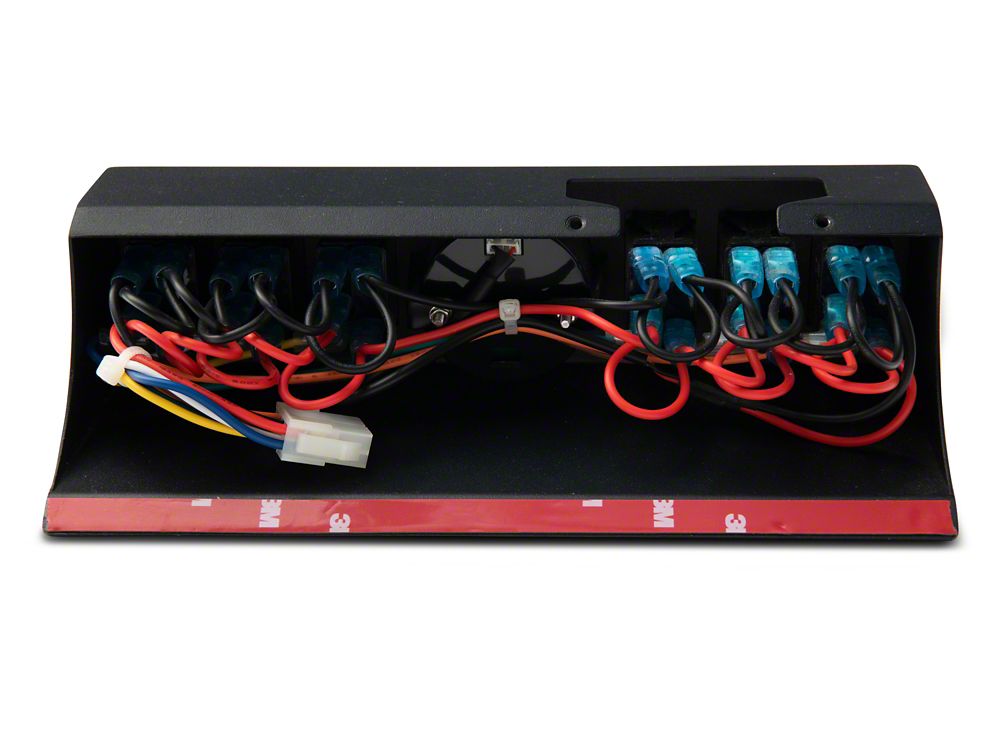 RedRock 6-Switch Control Box with Harness and Digital Voltmeter (07-18 Jeep Wrangler JK)