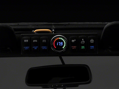 RedRock 6-Switch Control Box with Harness and Digital Voltmeter (07-18 Jeep Wrangler JK)