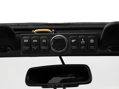RedRock 6-Switch Control Box with Harness and Digital Voltmeter (07-18 Jeep Wrangler JK)