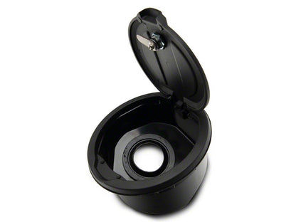 RedRock Locking Aluminum Fuel Filler Door Cover (18-25 Jeep Wrangler JL, Excluding Diesel)