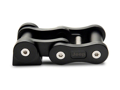 RedRock Billet Aluminum Hood Catch Set; Black (07-25 Jeep Wrangler JK & JL)