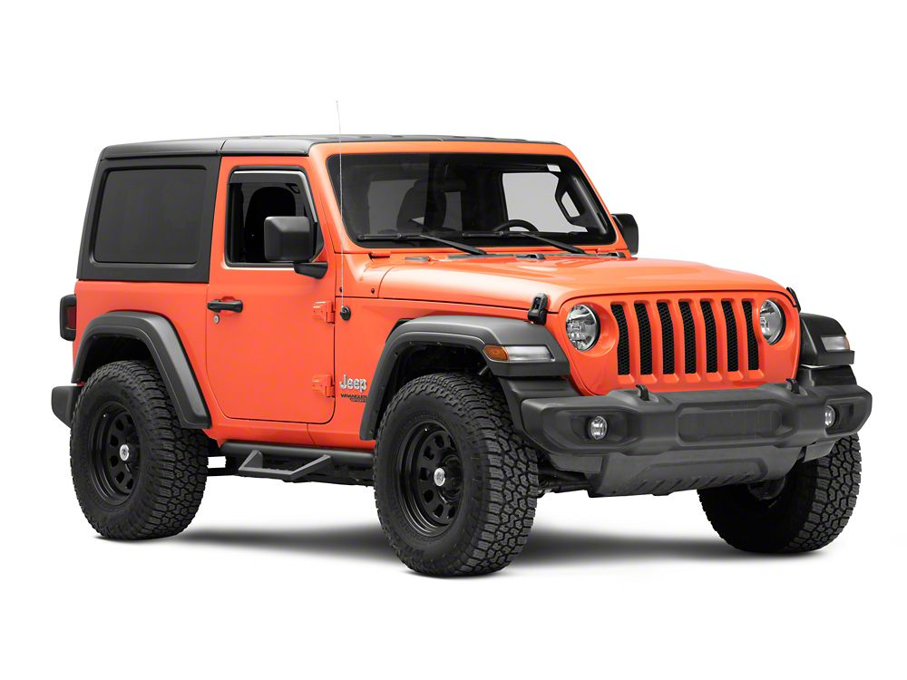RedRock In-Channel Window Deflectors (18-25 Jeep Wrangler JL 2-Door)