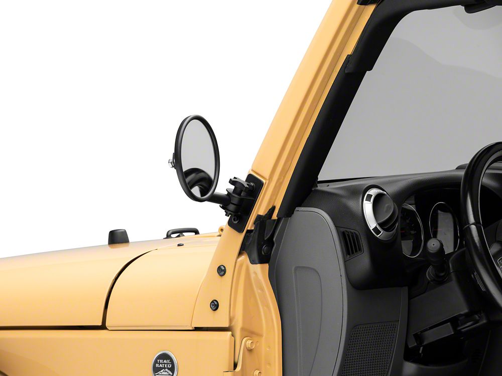 RedRock Detachable Round Trail Mirrors (97-18 Jeep Wrangler TJ & JK)