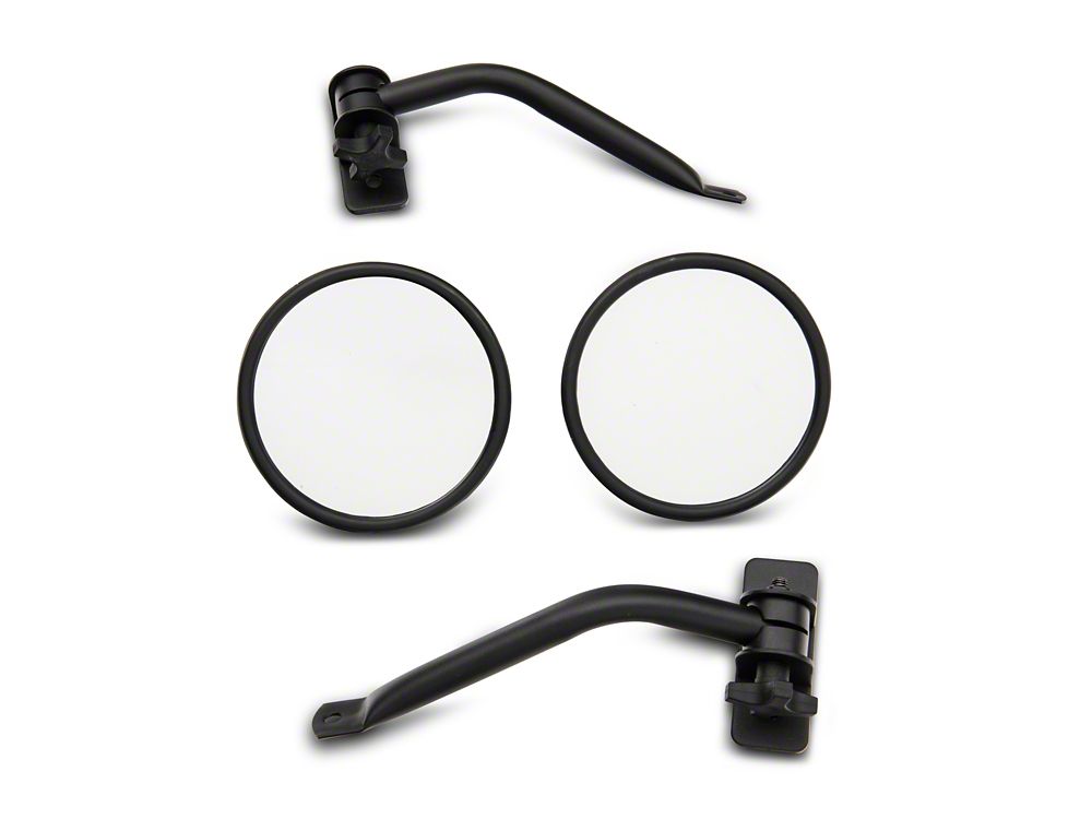 RedRock Detachable Round Trail Mirrors (97-18 Jeep Wrangler TJ