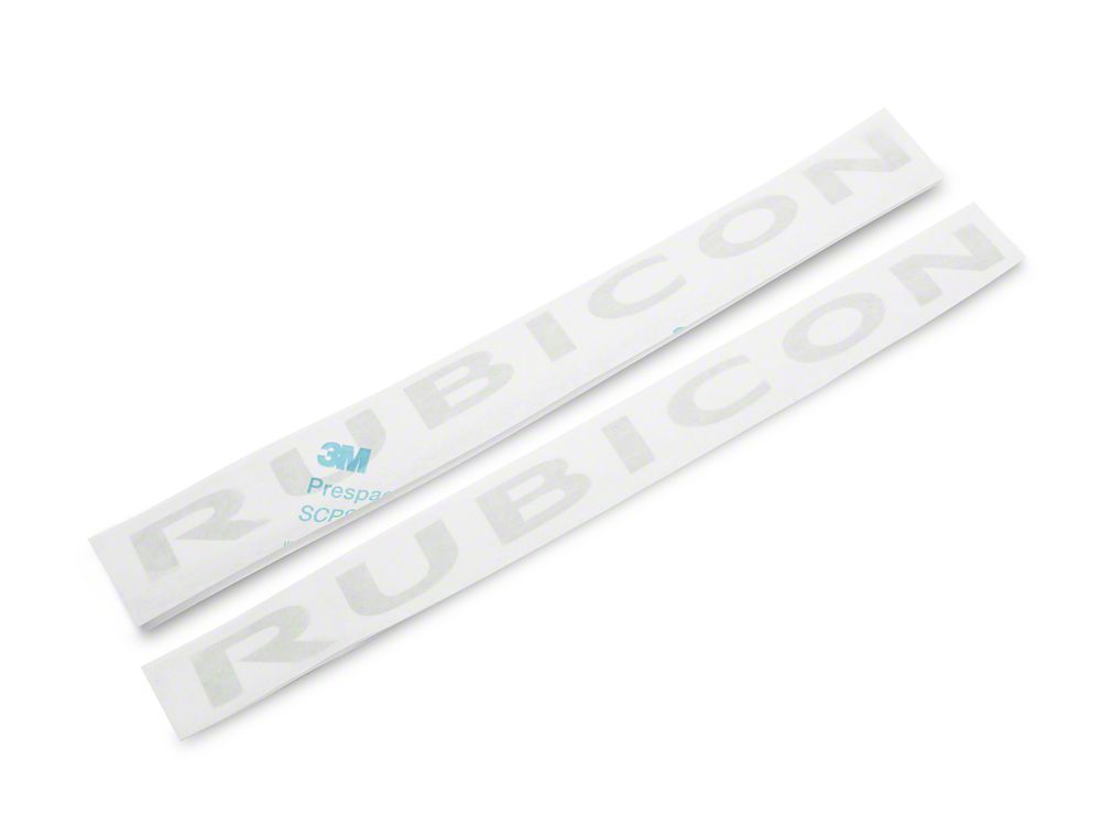 Jeep Licensed by RedRock Rubicon Hood Logo; Silver (07-18 Jeep Wrangler JK)