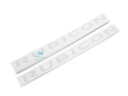 Jeep Licensed by RedRock Rubicon Hood Logo; Silver (07-18 Jeep Wrangler JK)