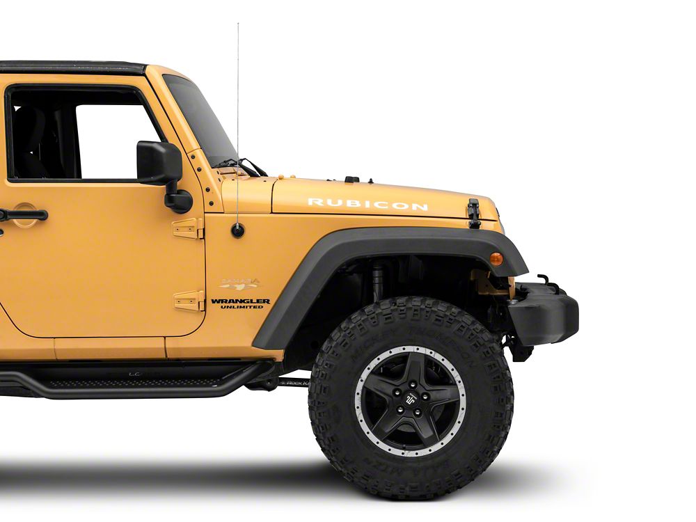 Jeep Licensed by RedRock Rubicon Hood Logo; Silver (07-18 Jeep Wrangler JK)