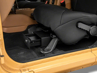 RedRock Under Seat Storage Lock Vault; Driver Side (07-10 Jeep Wrangler JK 2-Door; 07-18 Jeep Wrangler JK 4-Door)