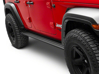 RedRock Aluminum Side Step Bars with LED Running Lights, Sequential Signals and Step Lights (18-25 Jeep Wrangler JL 4-Door)
