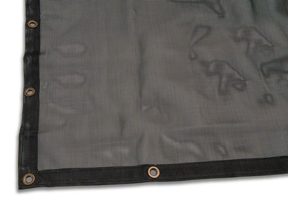 RedRock Mesh Sun Shade; Front; Black (07-18 Jeep Wrangler JK)