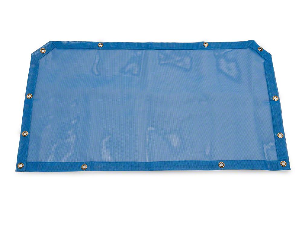 RedRock Mesh Sun Shade; Front; Blue (07-18 Jeep Wrangler JK)
