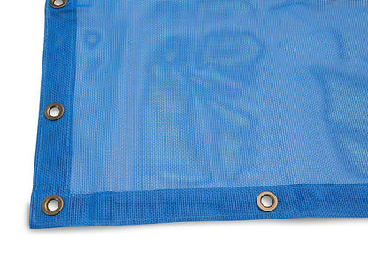 RedRock Mesh Sun Shade; Front; Blue (07-18 Jeep Wrangler JK)
