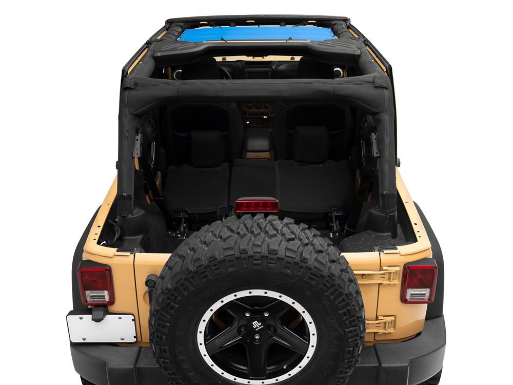 RedRock Mesh Sun Shade; Front; Blue (07-18 Jeep Wrangler JK)