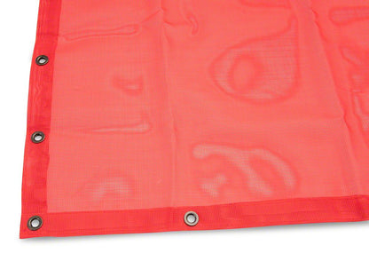 RedRock Mesh Sun Shade; Front; Red (07-18 Jeep Wrangler JK)