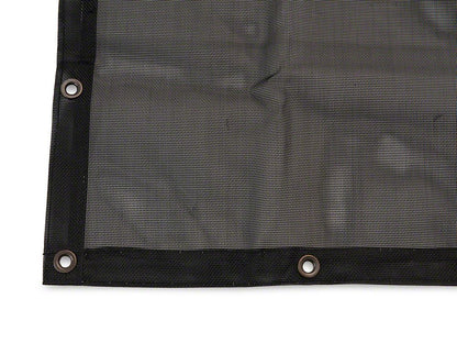 RedRock Mesh Sun Shade; Front and Rear; Black (07-18 Jeep Wrangler JK 4-Door)