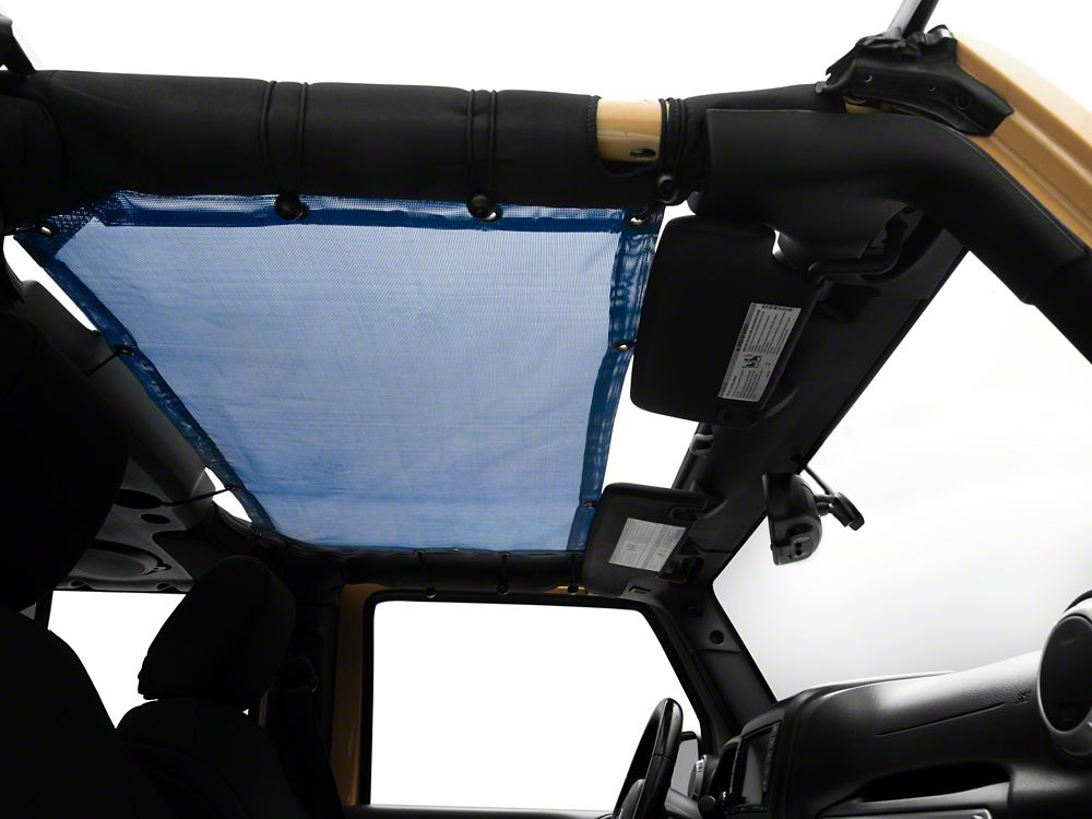 RedRock Mesh Sun Shade; Front and Rear; Blue (07-18 Jeep Wrangler JK 4-Door)