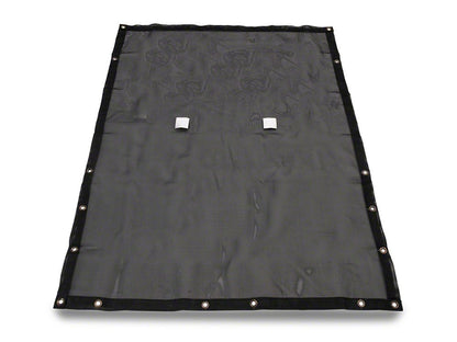 RedRock Full Length Mesh Sun Shade; Black (07-18 Jeep Wrangler JK 2-Door)