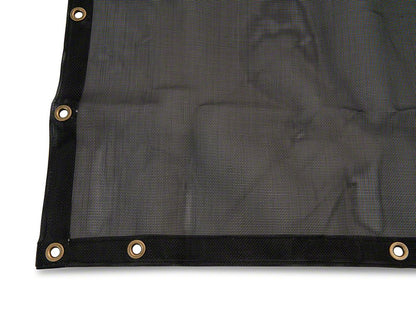 RedRock Full Length Mesh Sun Shade; Black (07-18 Jeep Wrangler JK 2-Door)