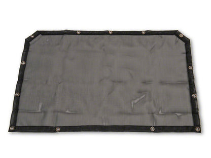 RedRock Mesh Sun Shade; Front; Black (18-23 Jeep Wrangler JL)