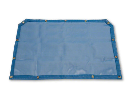 RedRock Mesh Sun Shade; Front; Blue (18-23 Jeep Wrangler JL)