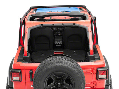 RedRock Mesh Sun Shade; Front; Blue (18-23 Jeep Wrangler JL)
