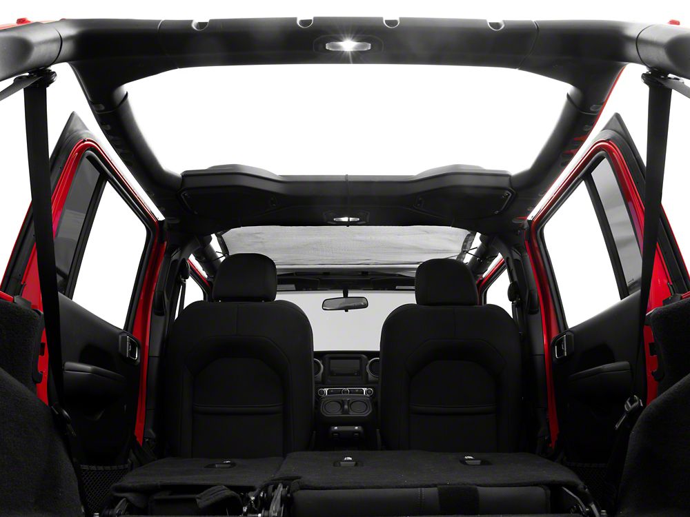 RedRock Mesh Sun Shade; Front; Blue (18-23 Jeep Wrangler JL)