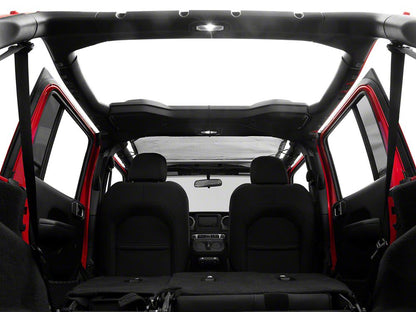 RedRock Mesh Sun Shade; Front; Blue (18-23 Jeep Wrangler JL)