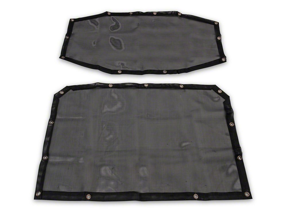 RedRock Mesh Sun Shade; Front and Rear; Black (18-23 Jeep Wrangler JL 4-Door)