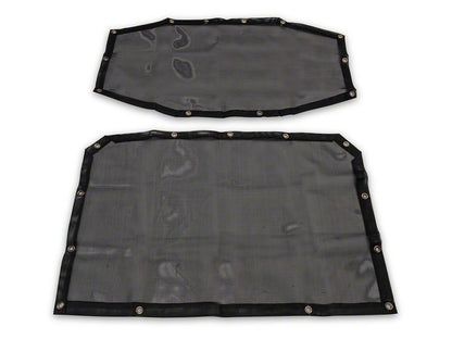 RedRock Mesh Sun Shade; Front and Rear; Black (18-23 Jeep Wrangler JL 4-Door)