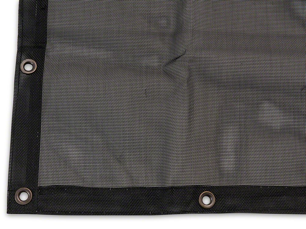RedRock Mesh Sun Shade; Front and Rear; Black (18-23 Jeep Wrangler JL 4-Door)