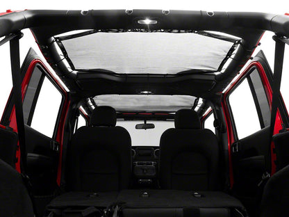 RedRock Mesh Sun Shade; Front and Rear; Black (18-23 Jeep Wrangler JL 4-Door)