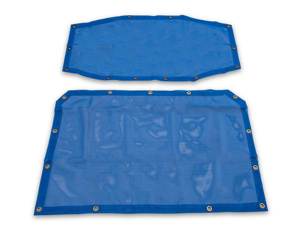 RedRock Mesh Sun Shade; Front and Rear; Blue (18-23 Jeep Wrangler JL 4-Door)