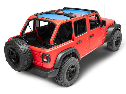 RedRock Mesh Sun Shade; Front and Rear; Blue (18-23 Jeep Wrangler JL 4-Door)