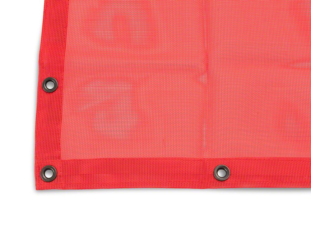RedRock Mesh Sun Shade; Front and Rear; Red (18-23 Jeep Wrangler JL 4-Door)