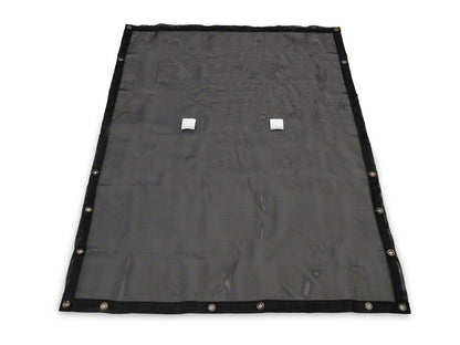 RedRock Full Length Mesh Sun Shade; Black (18-23 Jeep Wrangler JL)