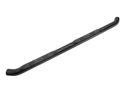 Jeep Licensed by RedRock 3-Inch Round Curved Side Step Bars with Jeep Logo; Textured Black (07-18 Jeep Wrangler JK 4-Door)