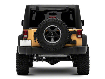 Jeep Licensed by RedRock HD Tire Carrier with Mount and Jeep Logo (07-18 Jeep Wrangler JK)