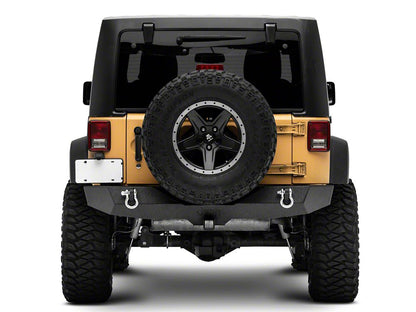 Jeep Licensed by RedRock Trail Force HD Rear Bumper with Jeep Logo (07-18 Jeep Wrangler JK)