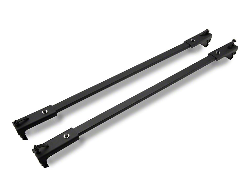 Jeep Licensed by RedRock Two Bar Removable Roof Rack with Jeep Logo (07-18 Jeep Wrangler JK 4-Door)
