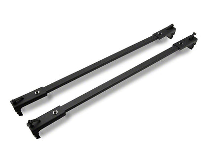 Jeep Licensed by RedRock Two Bar Removable Roof Rack with Jeep Logo (07-18 Jeep Wrangler JK 4-Door)