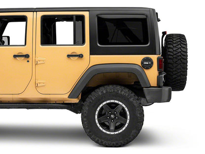 Jeep Licensed by RedRock Locking Fuel Door with Printed Jeep Logo (07-18 Jeep Wrangler JK)